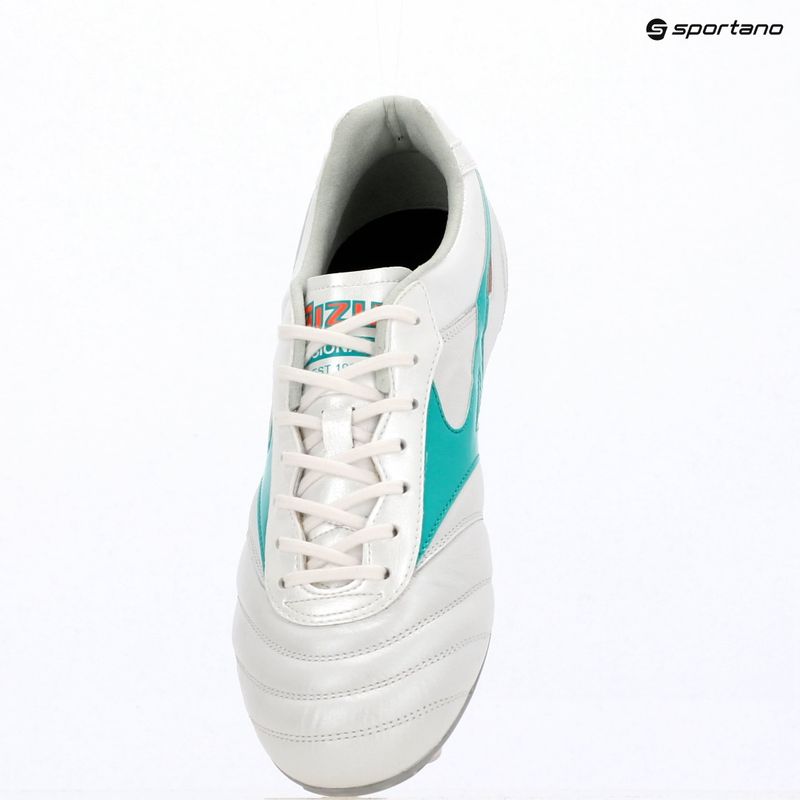 Football boots Mizuno Morelia II Elite FG white/arcadia/lava orange 9