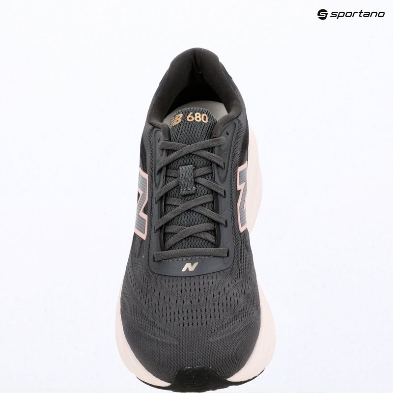 Women's running shoes New Balance Fresh Foam 680's V9 black cement/pink salt 7