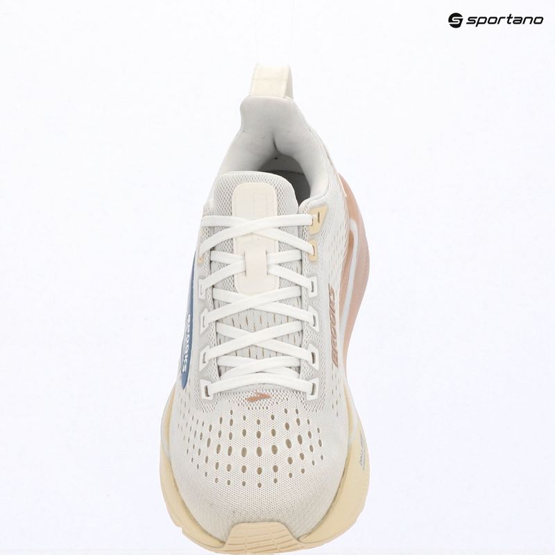 Women's running shoes Brooks Ghost Max 4 white/rose/rutabaga 7