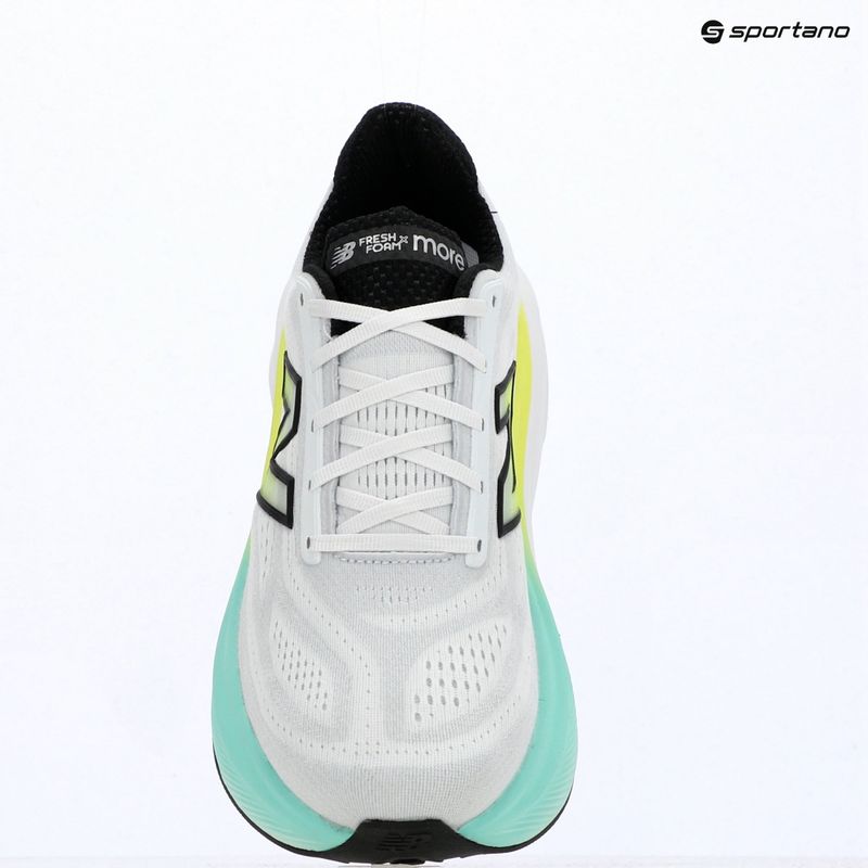 Men's running shoes New Balance Fresh Foam More V6 white/bright mint 7