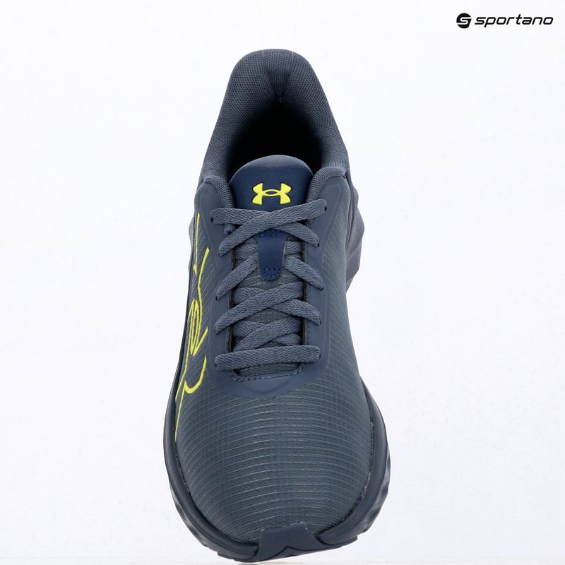 Men's running shoes Under Armour Ascend BL downpour gray/downpour gray/flash light 14