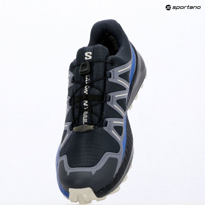 Men's running shoes Salomon Speedcross Peak GTX blue nights/grisaille 7