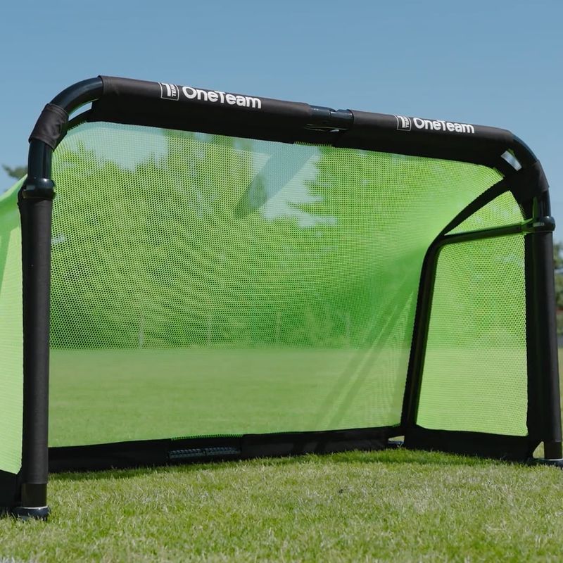 Football goal OneTeam SWIFTGOAL 150 x 90 cm foldable black/green 13
