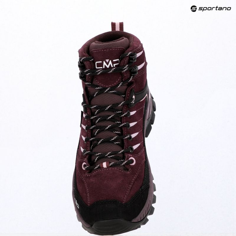 Women's trekking boots CMP Rigel 2.0 Mid Waterproof plum/soft pink 9