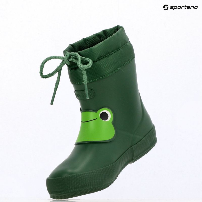 Children's wellington boots Viking Alv Indie Print green 8