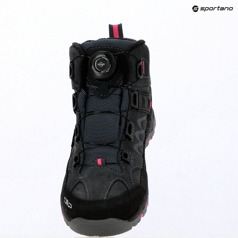 Children's trekking boots CMP Kiruna Mid Fitgo Fleece Wp antracite/festival 3