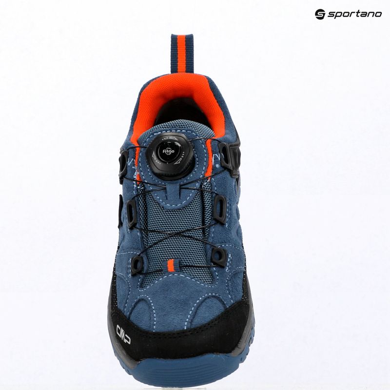 Children's trekking boots CMP Kiruna Low FitGo Waterproof bluestone/arancio 3