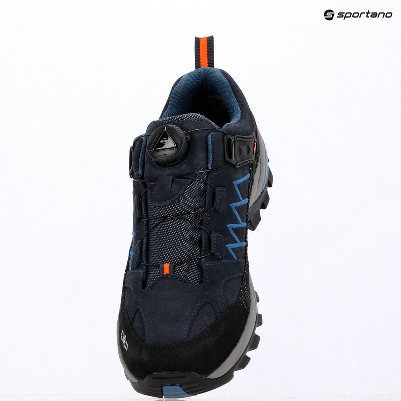 Men's trekking boots CMP Rigel Low Fitgo Wp b.blue/flash orange 3