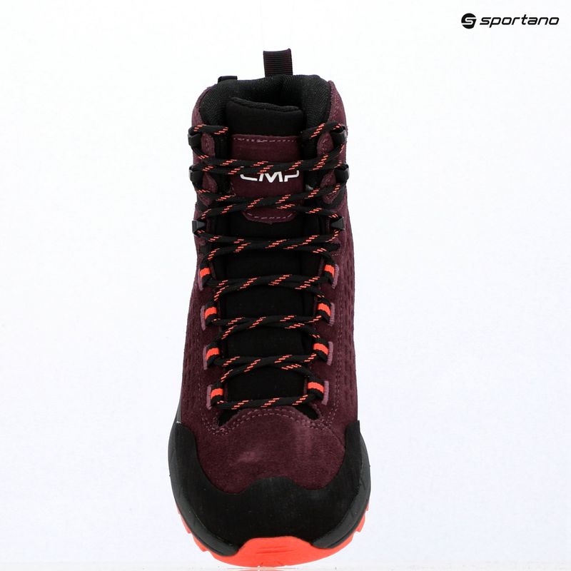 Women's trekking boots CMP Vertyx Mid Waterproof blackberry/marigold 9