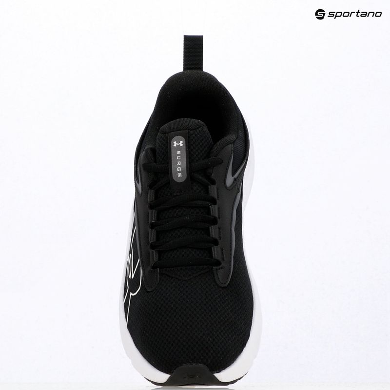 Men's running shoes Under Armour Surge 5 black/black/white 6