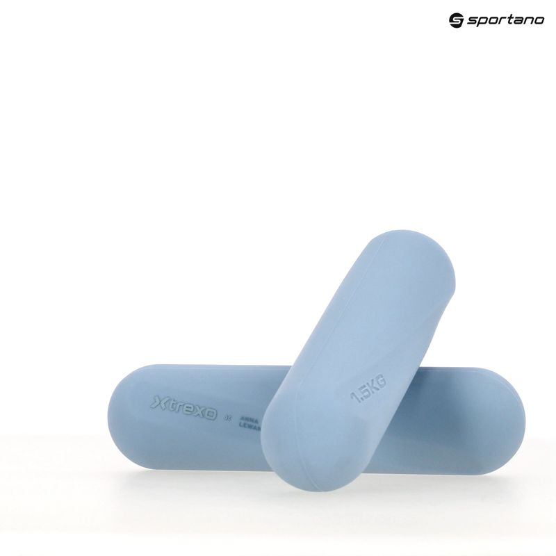 Dumbbell set XTREXO x Anna Lewandowska Bars 215 Azul Bruma 11