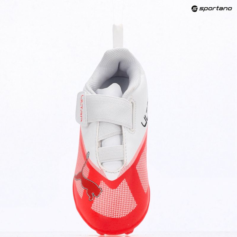 Children's football boots PUMA Ultra 7 Play V FG/AG RB Jr ultra red/puma black/puma white 9