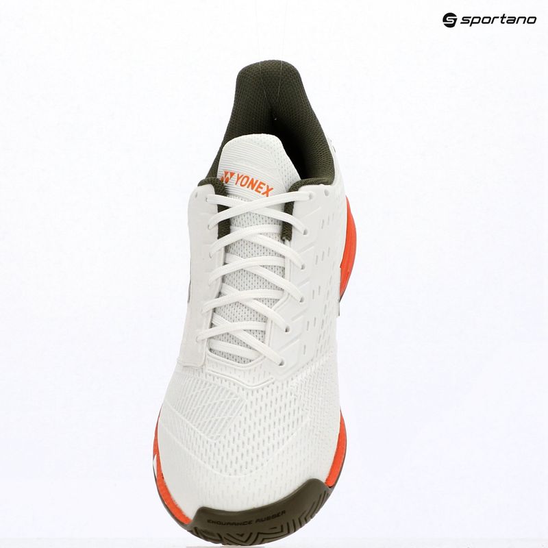 Men's tennis shoes YONEX Power Cushion Ad-Accel white/orange 9