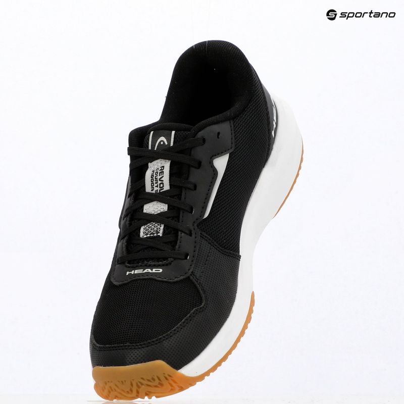 Men's tennis shoes HEAD Revolt Court 5.0 Indoor black/white 9