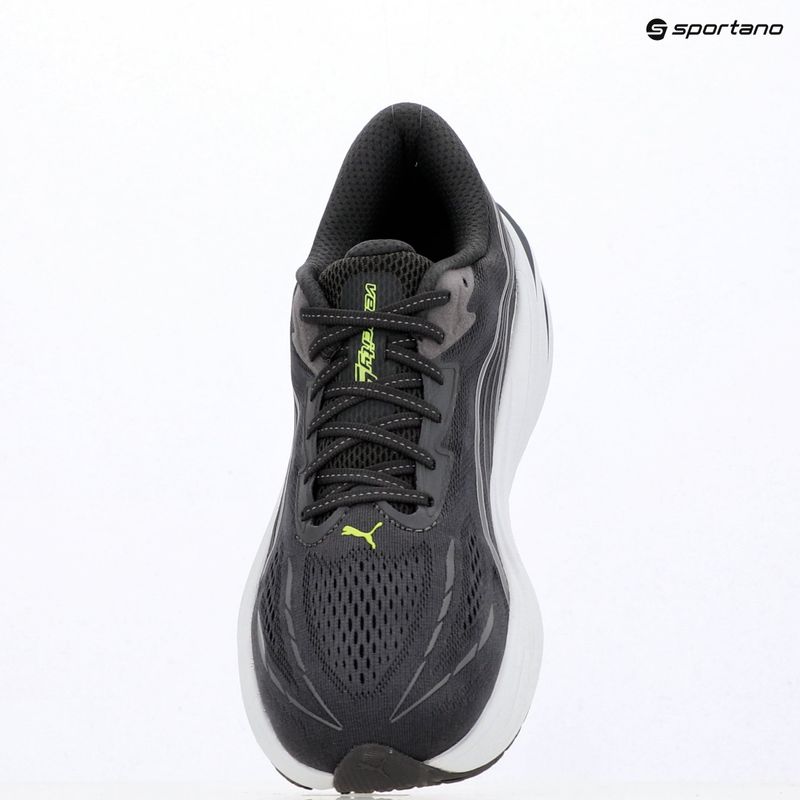 Men's running shoes Puma Velocity Nitro 5 moody gray/sunny lime 9