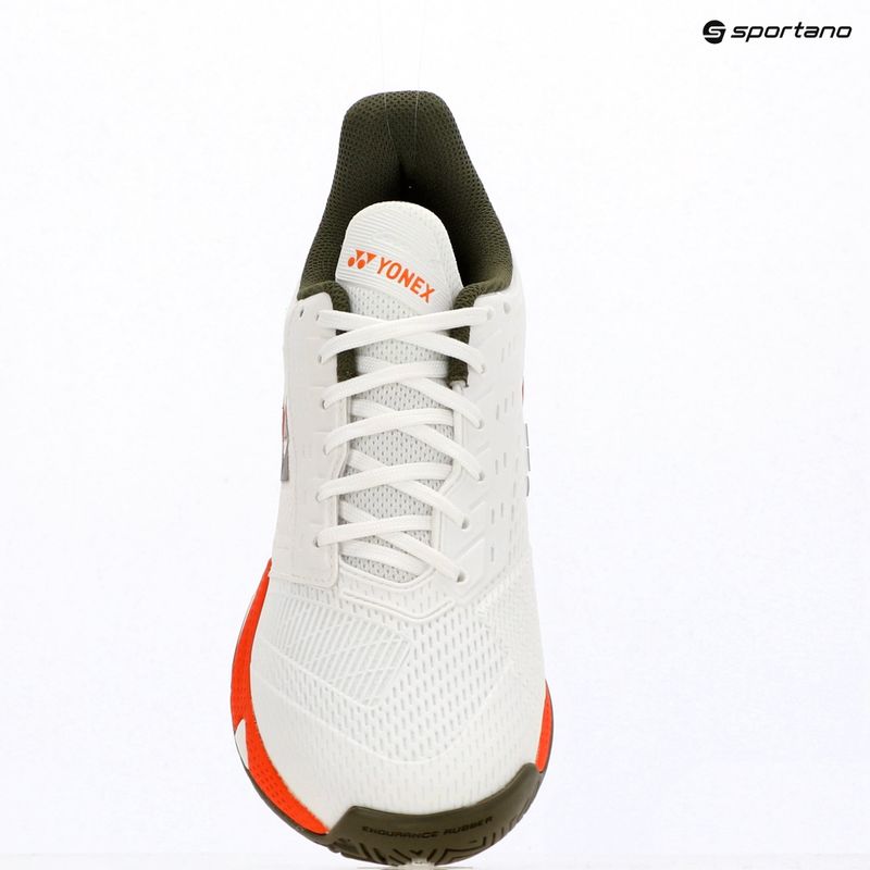 Women's tennis shoes YONEX Power Cushion Ad-Accel white/orange 9