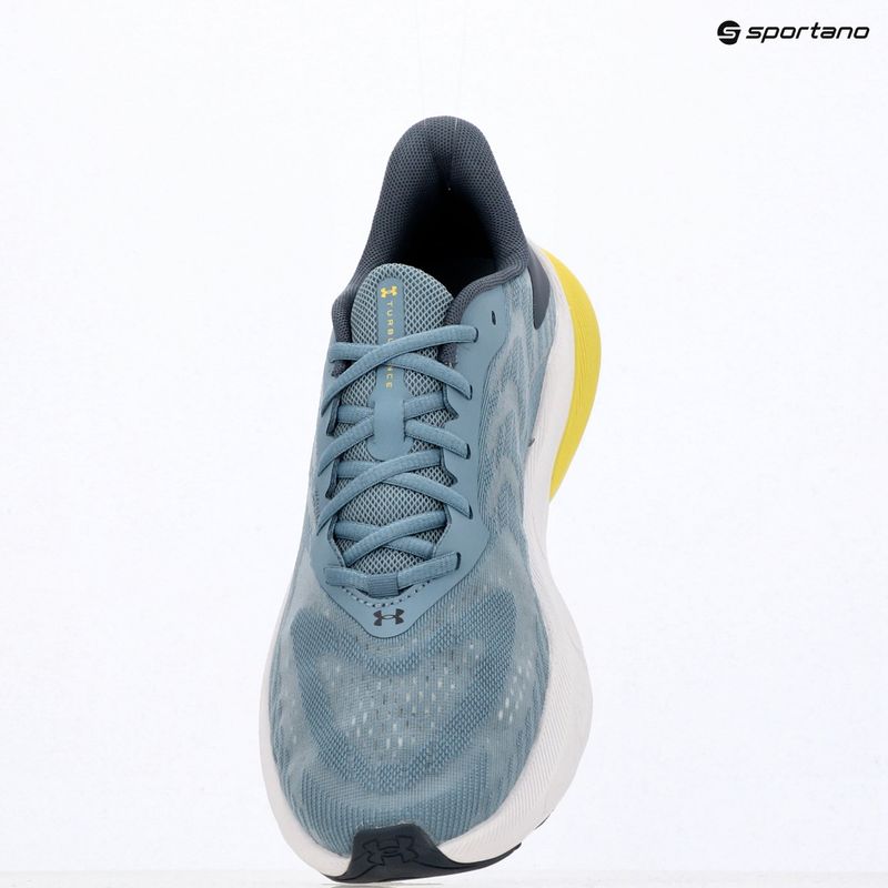 Men's running shoes Under Armour Turbulence 3 blue wind/downpour gray/flash light 9