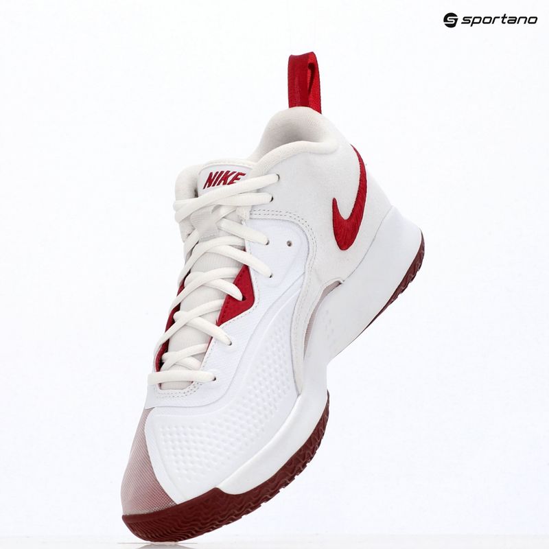 Nike React Hyperset 2 shoes white/team crimson 9