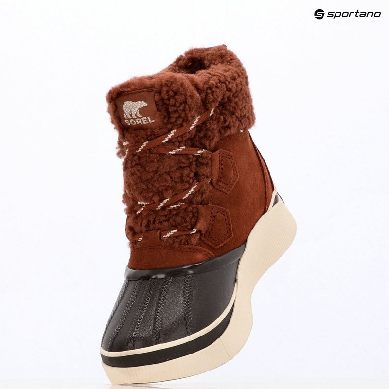 Women's snow boots Sorel Out N About IV Chillz Wp dark auburn/blue 9
