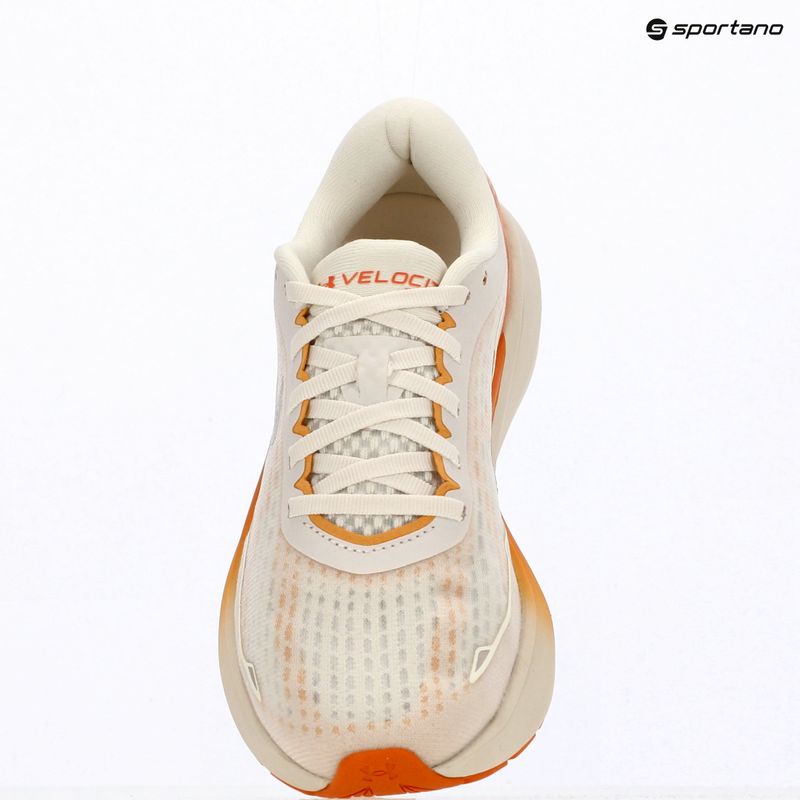 Women's running shoes Under Armour Velociti Pace stone/dusty coral/metallic buff 9