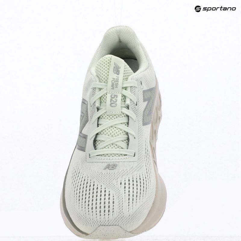 Women's running shoes New Balance Fresh Foam 520's V9 mint water/lone star grey/silver metallic 15