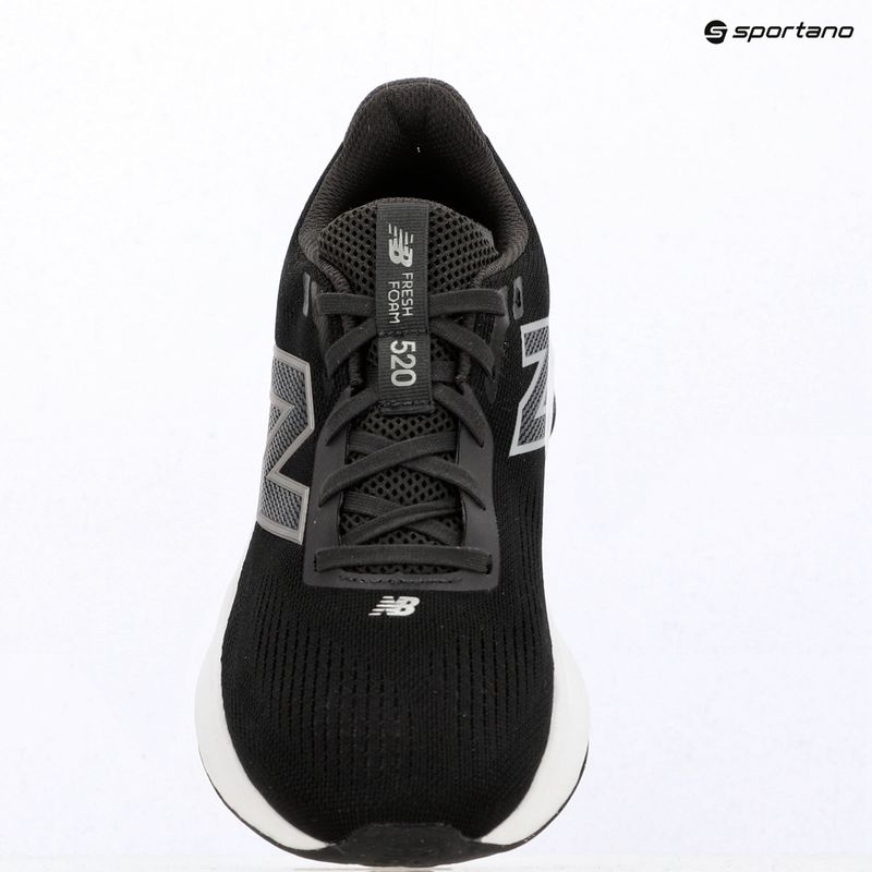Women's running shoes New Balance Fresh Foam 520's V9 black cement/dark silver metallic/pink salt 15