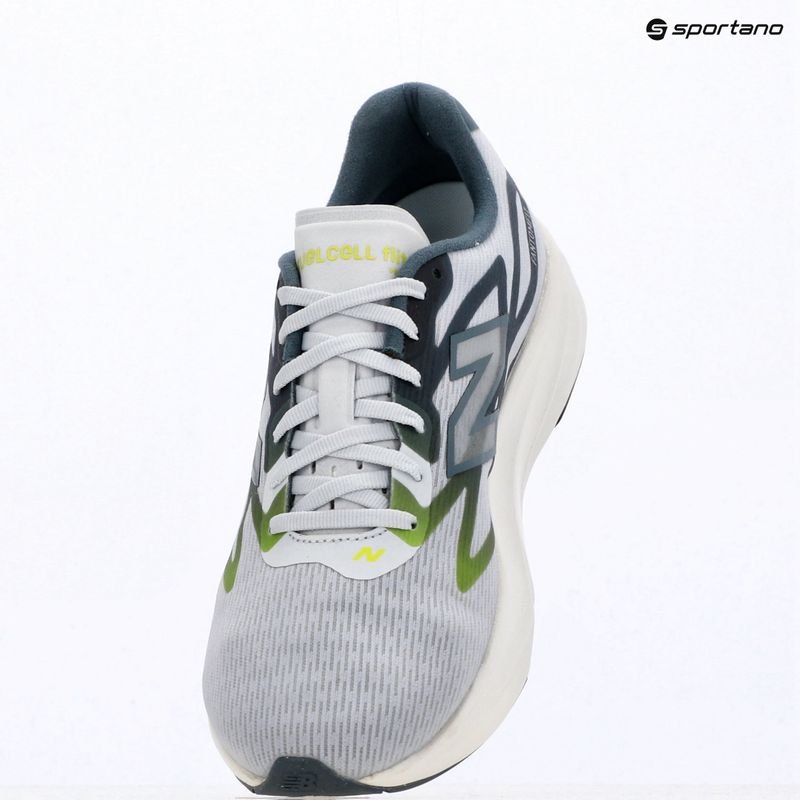 Men's running shoes New Balance FuelCell Flite-R V1 fresh air/shadow blue/alkaline green 9