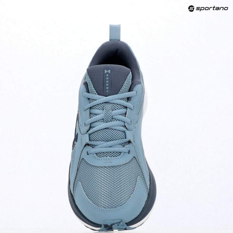 Men's running shoes Under Armour Assert 11 blue wind/downpour gray/downpour gray 3