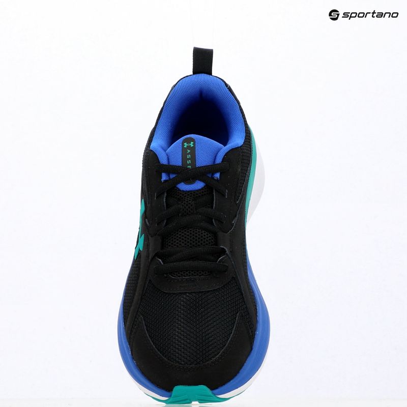 Men's running shoes Under Armour Assert 11 black/team royal/geode green 3