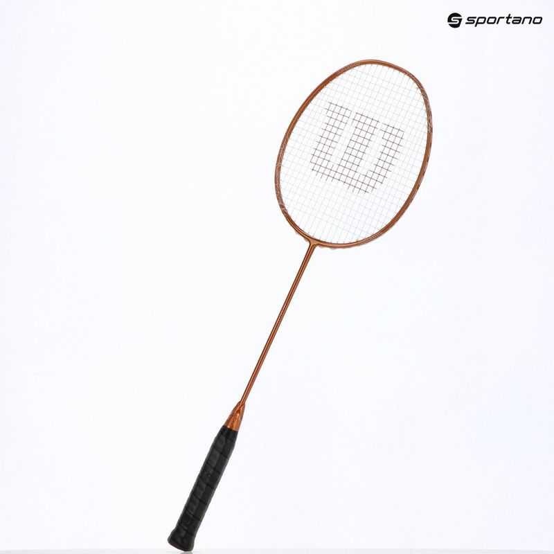 Badminton racket Wilson Vertex 300 bronze/white 14