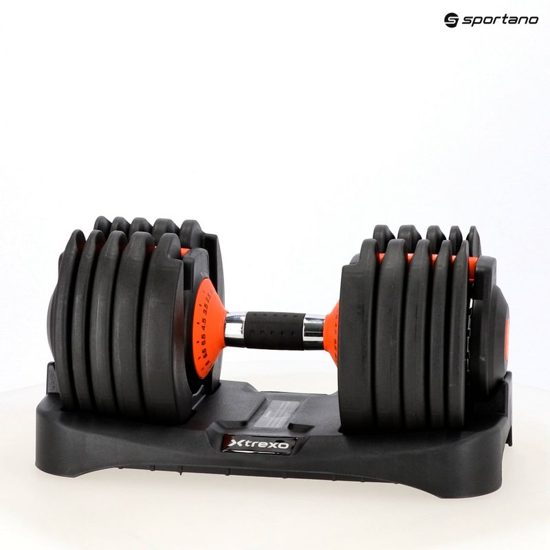Adjustable dumbell XTREXO 24kg EVO black 13