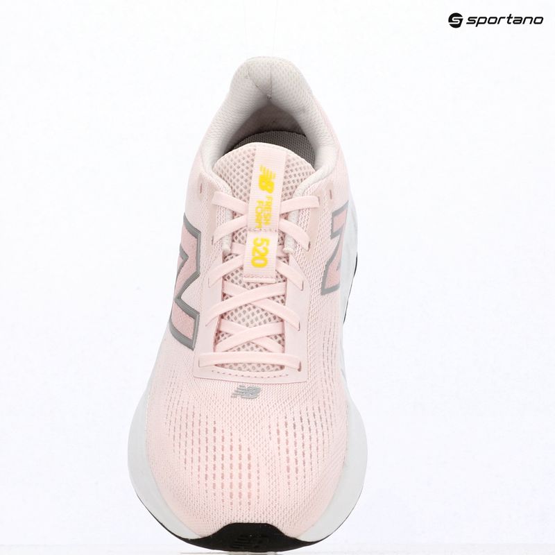 Women's running shoes New Balance Fresh Foam 520's V9 pink salt/pink granite/silver metallic 15