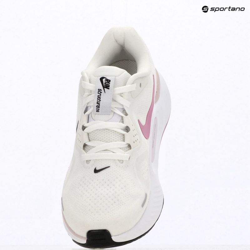 Women's running shoes Nike Structure 26 white/bleached lilac/light magenta/black 13