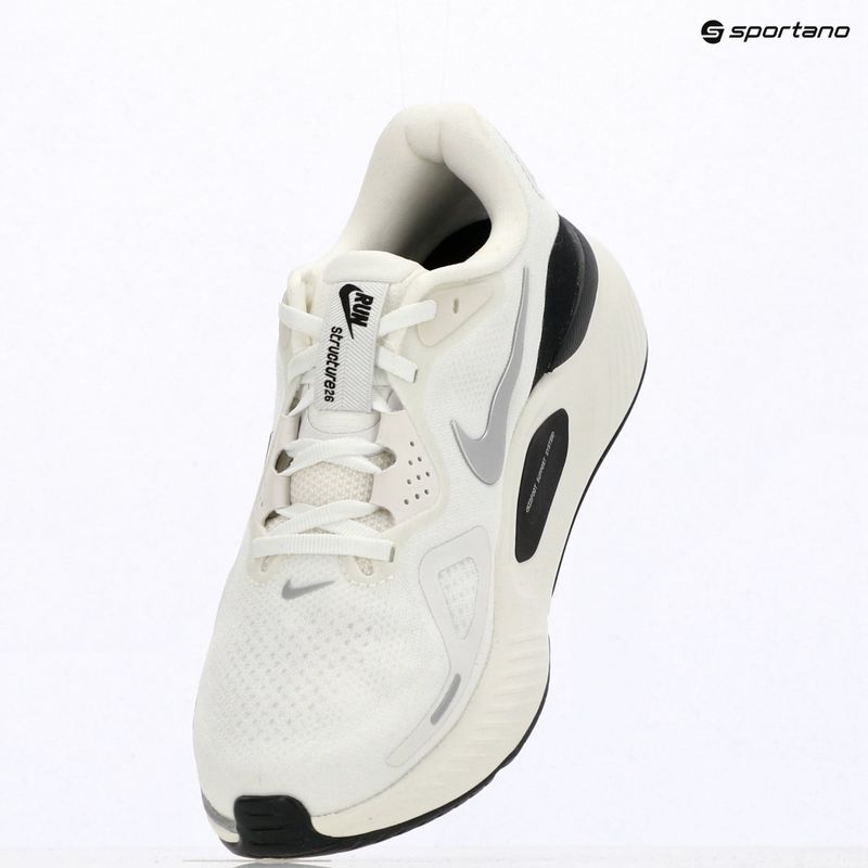 Women's running shoes Nike Structure 26 summit white/anthracite/metallic silver 14