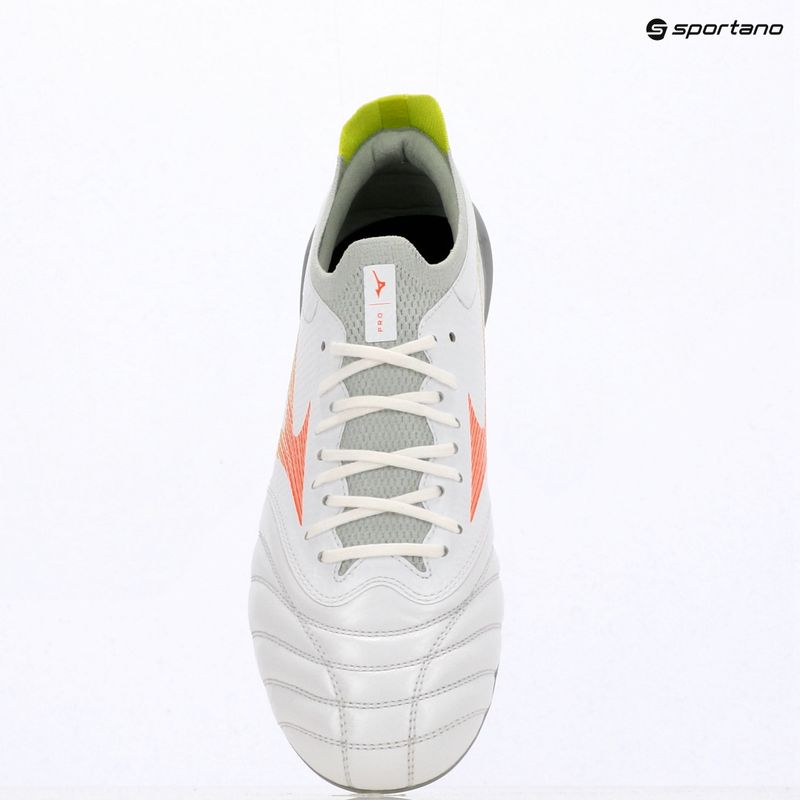 Football boots Mizuno Morelia Neo V β Pro FG white/lava orange/evening primrose 4