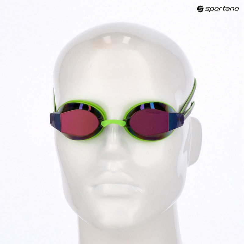 Swimming goggles TYR Blackops 140 Ev Racing Mirrored bright green/black 6