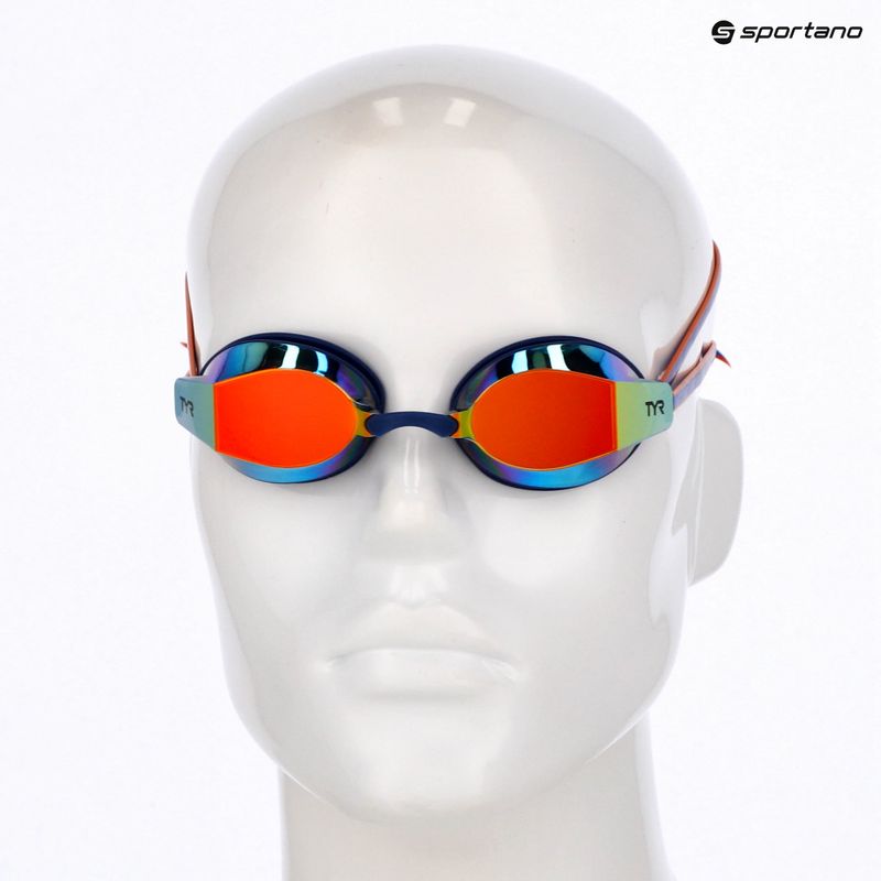 Swimming goggles TYR Blackops 140 Ev Racing Mirrored navy/multi 6