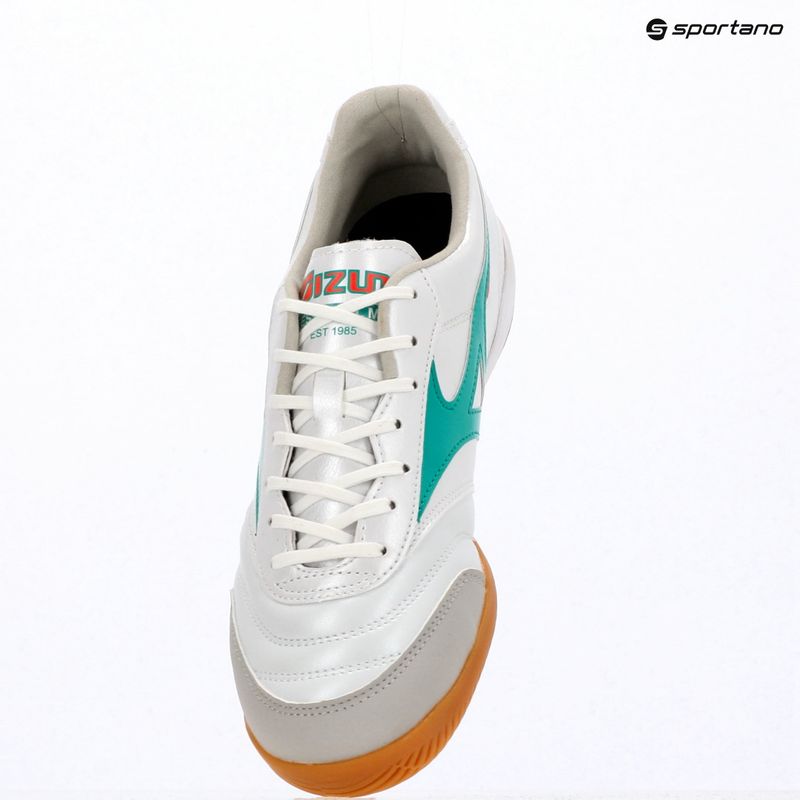 Football boots Mizuno Morelia Sala Pro IN white/arcadia/lava orange 4
