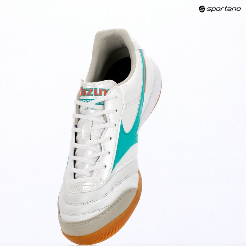 Football boots Mizuno Morelia Sala Elite IN white/arcadia/lava orange 4