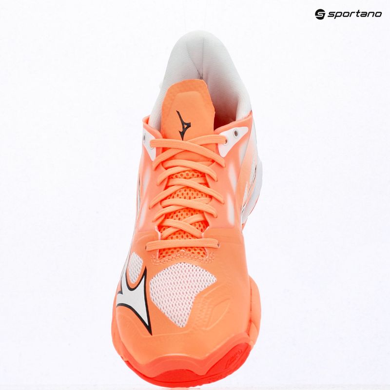 Handball shoes Mizuno Wave Mirage 5 flamingo coral/white 7