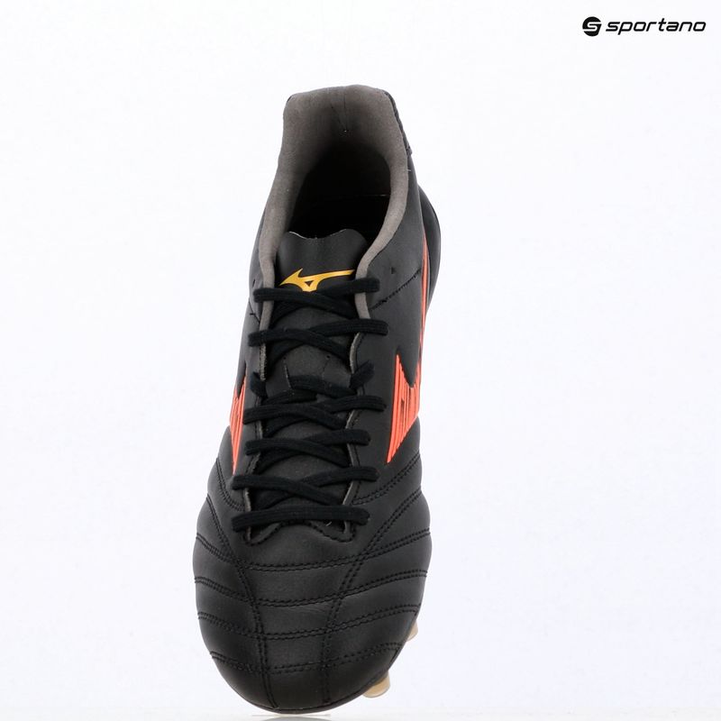 Football boots Mizuno Monarcida Neo III Pro FG black/lava orange/arcadia 3