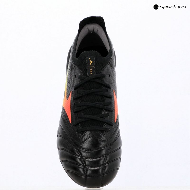 Football boots Mizuno Morelia Neo V β Pro FG black/lava orange/arcadia 3