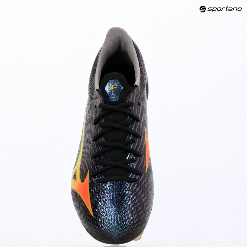 Football boots Mizuno Alfa III Elite Mix black/lava orange/evening primrose 7