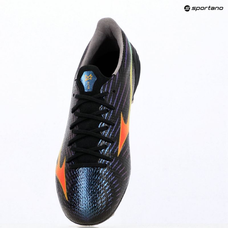 Football boots Mizuno Alfa III Elite FG black/lava orange/evening primrose 3