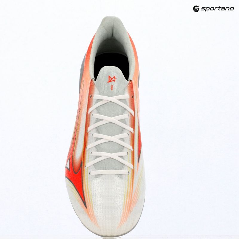 Football boots Mizuno Alfa III Pro FG white/lava orange/evening primrose 4