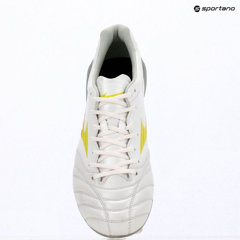 Football boots Mizuno Monarcida Neo III Elite FG white/evening primrose/lava orange 4
