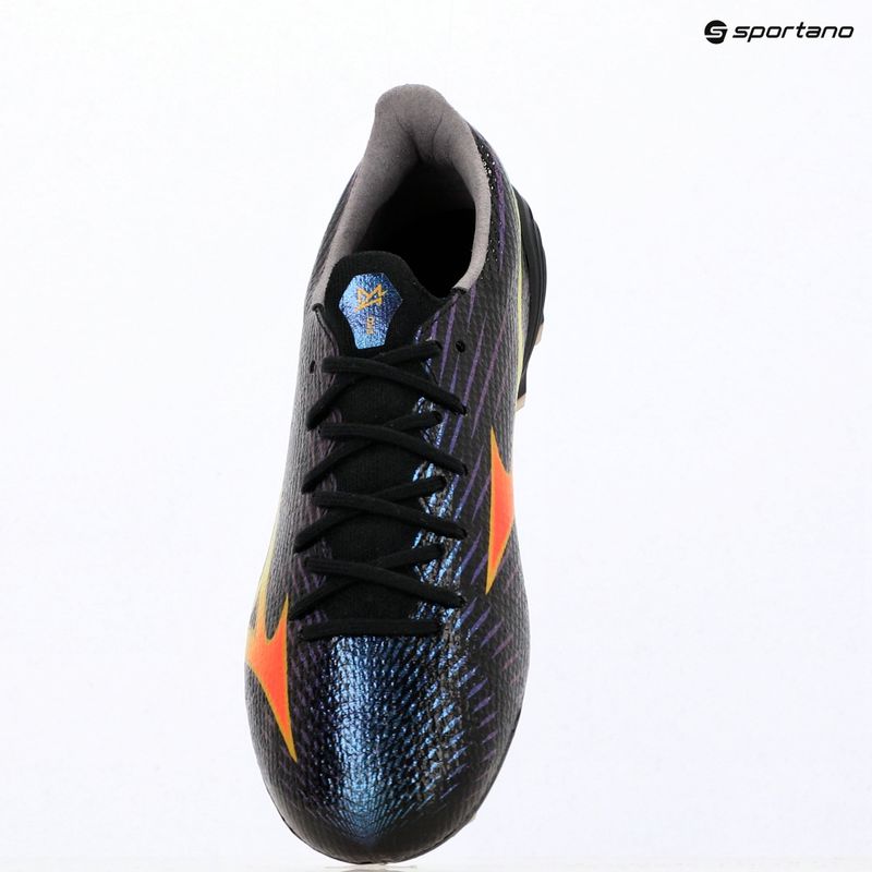 Football boots Mizuno Alfa III Pro FG black/lava orange/evening primrose 3