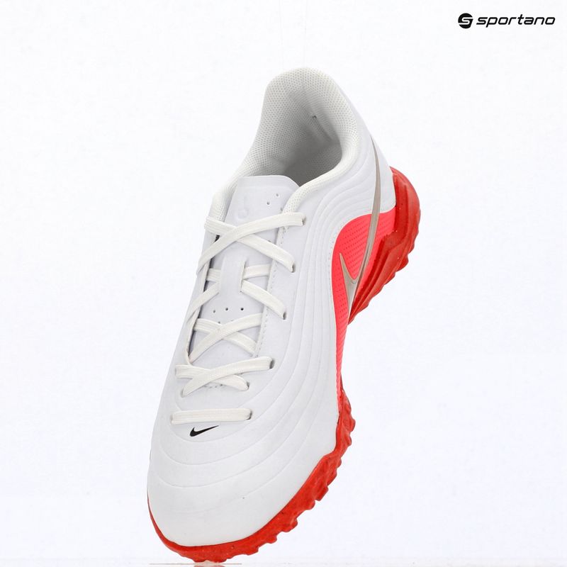 Children's football boots Nike Jr. Tiempo Maestro Club White/Bright Crimson/Blur 8