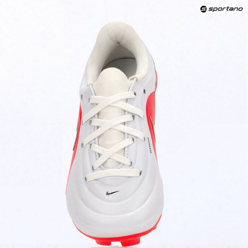 Children's football boots Nike Jr. Tiempo Maestro Academy white/bright crimson/blur 8