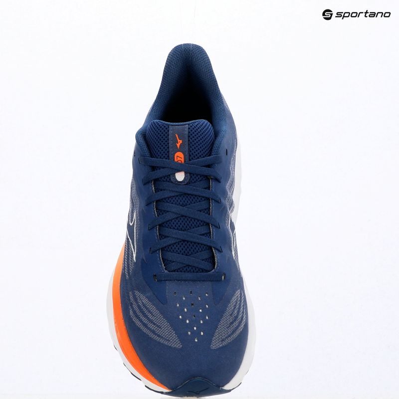Men's running shoes Mizuno Wave Skyrise 7 estate blue/white/coral rose 14